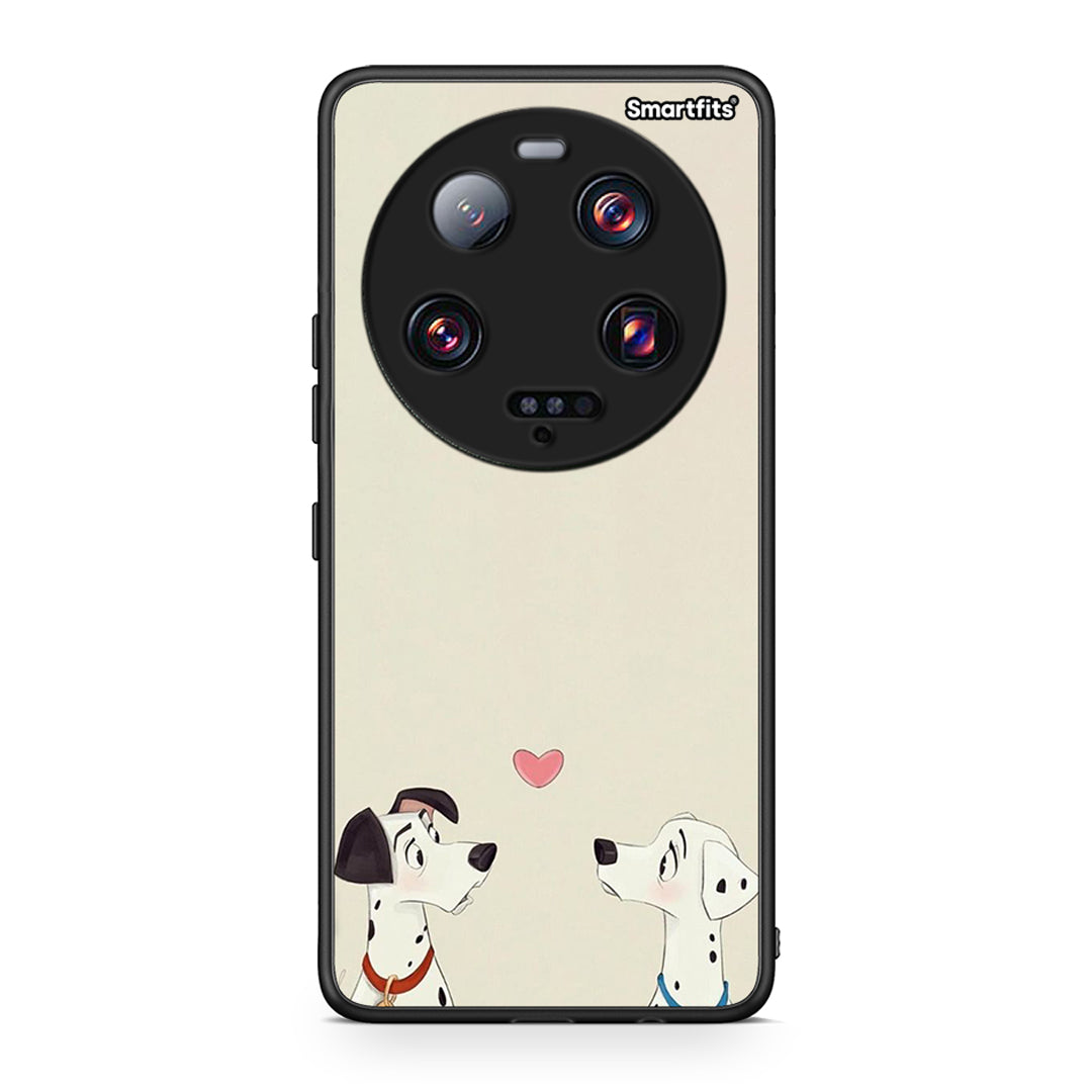 Θήκη Xiaomi 13 Ultra Dalmatians Love από τη Smartfits με σχέδιο στο πίσω μέρος και μαύρο περίβλημα | Xiaomi 13 Ultra Dalmatians Love Case with Colorful Back and Black Bezels