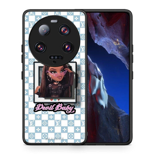 Θήκη Xiaomi 13 Ultra Devil Baby από τη Smartfits με σχέδιο στο πίσω μέρος και μαύρο περίβλημα | Xiaomi 13 Ultra Devil Baby Case with Colorful Back and Black Bezels