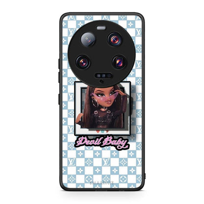 Θήκη Xiaomi 13 Ultra Devil Baby από τη Smartfits με σχέδιο στο πίσω μέρος και μαύρο περίβλημα | Xiaomi 13 Ultra Devil Baby Case with Colorful Back and Black Bezels