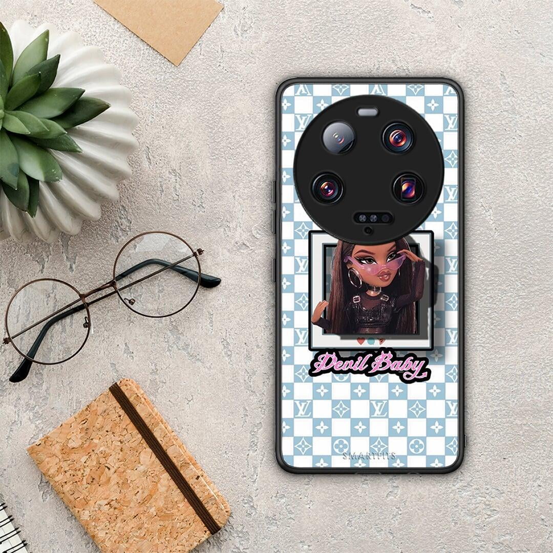 Θήκη Xiaomi 13 Ultra Devil Baby από τη Smartfits με σχέδιο στο πίσω μέρος και μαύρο περίβλημα | Xiaomi 13 Ultra Devil Baby Case with Colorful Back and Black Bezels