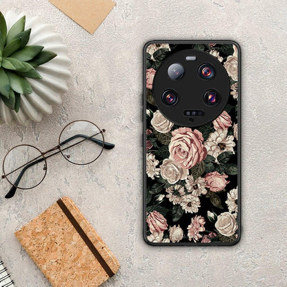 Θήκη Xiaomi 13 Ultra Flower Wild Roses από τη Smartfits με σχέδιο στο πίσω μέρος και μαύρο περίβλημα | Xiaomi 13 Ultra Flower Wild Roses Case with Colorful Back and Black Bezels