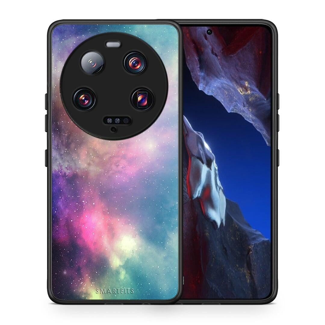 Θήκη Xiaomi 13 Ultra Galactic Rainbow από τη Smartfits με σχέδιο στο πίσω μέρος και μαύρο περίβλημα | Xiaomi 13 Ultra Galactic Rainbow Case with Colorful Back and Black Bezels