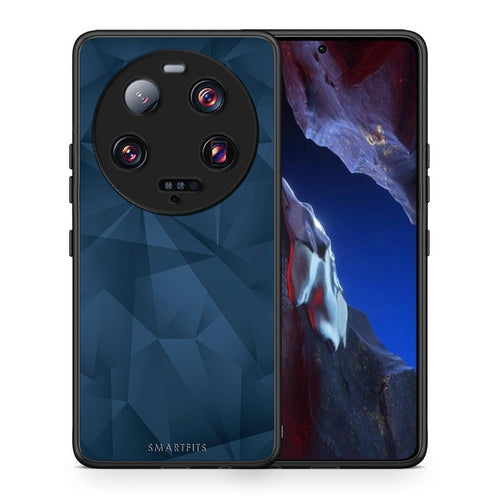 Θήκη Xiaomi 13 Ultra Geometric Blue Abstract από τη Smartfits με σχέδιο στο πίσω μέρος και μαύρο περίβλημα | Xiaomi 13 Ultra Geometric Blue Abstract Case with Colorful Back and Black Bezels