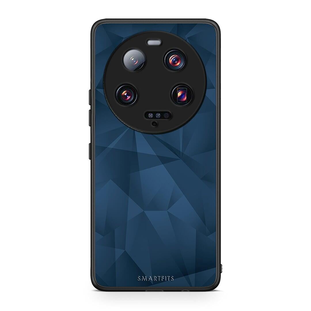 Θήκη Xiaomi 13 Ultra Geometric Blue Abstract από τη Smartfits με σχέδιο στο πίσω μέρος και μαύρο περίβλημα | Xiaomi 13 Ultra Geometric Blue Abstract Case with Colorful Back and Black Bezels