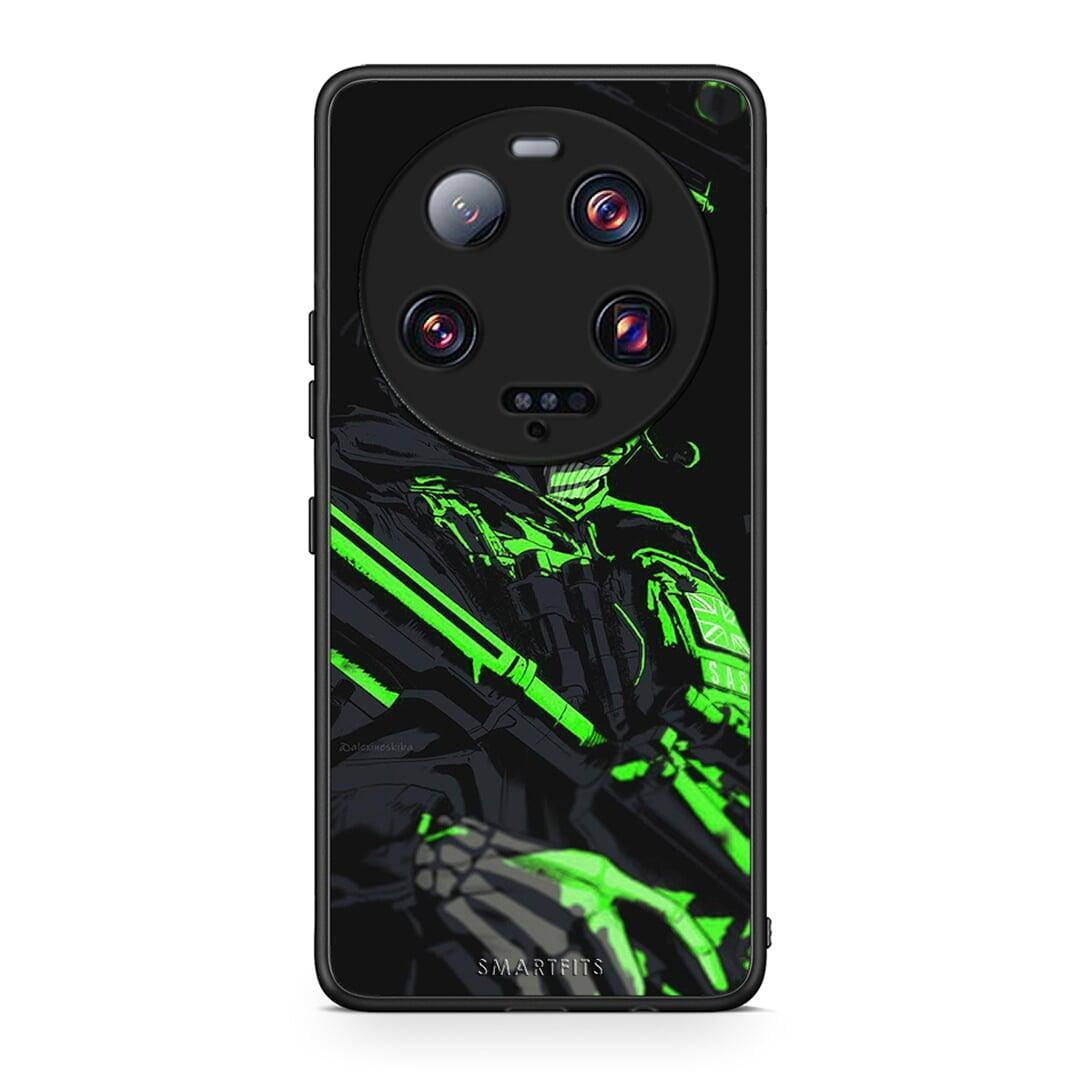 Θήκη Xiaomi 13 Ultra Green Soldier από τη Smartfits με σχέδιο στο πίσω μέρος και μαύρο περίβλημα | Xiaomi 13 Ultra Green Soldier Case with Colorful Back and Black Bezels