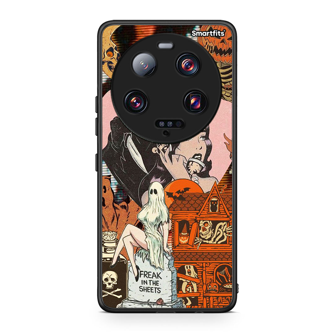 Θήκη Xiaomi 13 Ultra Halloween Collage από τη Smartfits με σχέδιο στο πίσω μέρος και μαύρο περίβλημα | Xiaomi 13 Ultra Halloween Collage Case with Colorful Back and Black Bezels