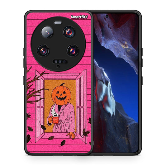 Θήκη Xiaomi 13 Ultra Halloween Pumpkin Lady από τη Smartfits με σχέδιο στο πίσω μέρος και μαύρο περίβλημα | Xiaomi 13 Ultra Halloween Pumpkin Lady Case with Colorful Back and Black Bezels