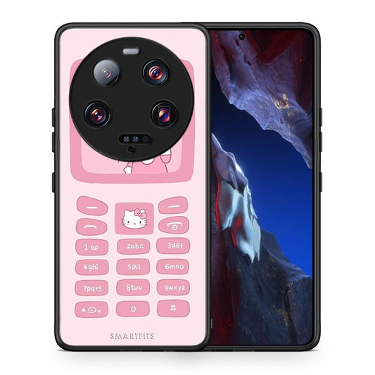 Θήκη Xiaomi 13 Ultra Hello Kitten από τη Smartfits με σχέδιο στο πίσω μέρος και μαύρο περίβλημα | Xiaomi 13 Ultra Hello Kitten Case with Colorful Back and Black Bezels