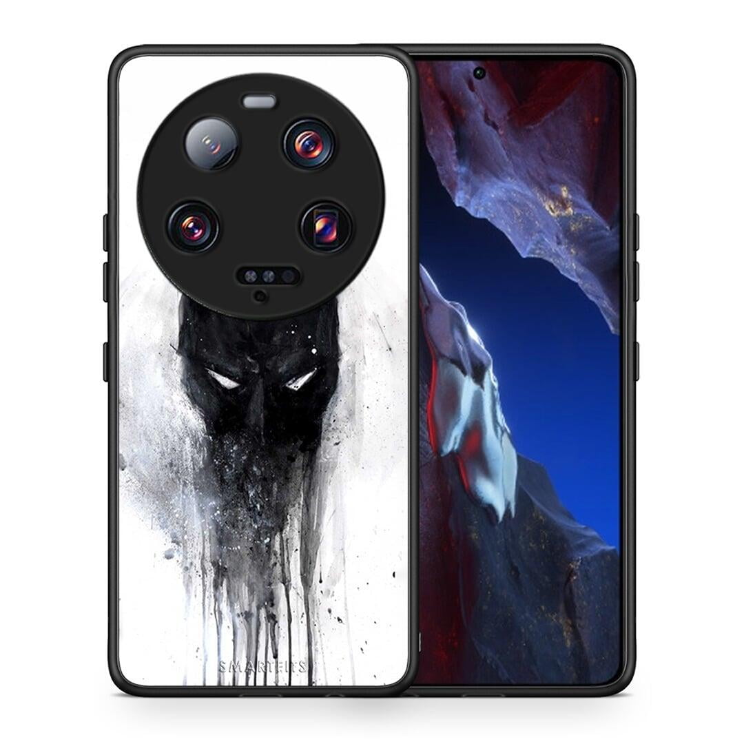 Θήκη Xiaomi 13 Ultra Hero Paint Bat από τη Smartfits με σχέδιο στο πίσω μέρος και μαύρο περίβλημα | Xiaomi 13 Ultra Hero Paint Bat Case with Colorful Back and Black Bezels