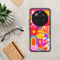 Thumbnail for Θήκη Xiaomi 13 Ultra Hippie Love από τη Smartfits με σχέδιο στο πίσω μέρος και μαύρο περίβλημα | Xiaomi 13 Ultra Hippie Love Case with Colorful Back and Black Bezels