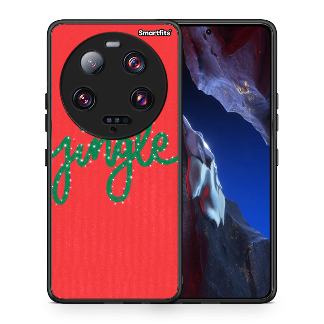 Θήκη Xiaomi 13 Ultra Jingle Xmas από τη Smartfits με σχέδιο στο πίσω μέρος και μαύρο περίβλημα | Xiaomi 13 Ultra Jingle Xmas Case with Colorful Back and Black Bezels