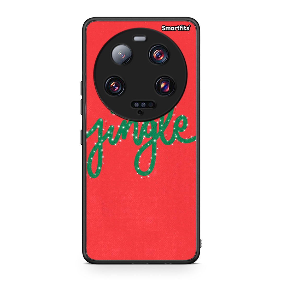Θήκη Xiaomi 13 Ultra Jingle Xmas από τη Smartfits με σχέδιο στο πίσω μέρος και μαύρο περίβλημα | Xiaomi 13 Ultra Jingle Xmas Case with Colorful Back and Black Bezels