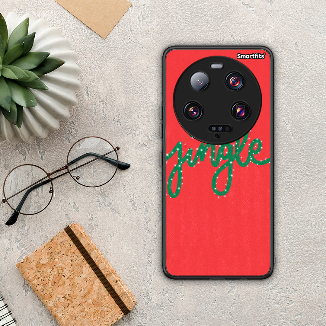 Θήκη Xiaomi 13 Ultra Jingle Xmas από τη Smartfits με σχέδιο στο πίσω μέρος και μαύρο περίβλημα | Xiaomi 13 Ultra Jingle Xmas Case with Colorful Back and Black Bezels