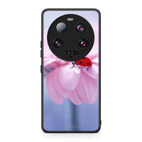 Thumbnail for Θήκη Xiaomi 13 Ultra Ladybug Flower από τη Smartfits με σχέδιο στο πίσω μέρος και μαύρο περίβλημα | Xiaomi 13 Ultra Ladybug Flower Case with Colorful Back and Black Bezels