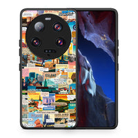 Thumbnail for Θήκη Xiaomi 13 Ultra Live To Travel από τη Smartfits με σχέδιο στο πίσω μέρος και μαύρο περίβλημα | Xiaomi 13 Ultra Live To Travel Case with Colorful Back and Black Bezels