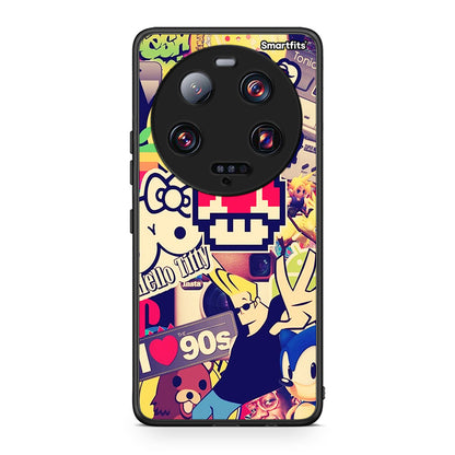 Θήκη Xiaomi 13 Ultra Love The 90s από τη Smartfits με σχέδιο στο πίσω μέρος και μαύρο περίβλημα | Xiaomi 13 Ultra Love The 90s Case with Colorful Back and Black Bezels