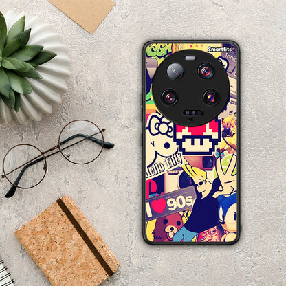Θήκη Xiaomi 13 Ultra Love The 90s από τη Smartfits με σχέδιο στο πίσω μέρος και μαύρο περίβλημα | Xiaomi 13 Ultra Love The 90s Case with Colorful Back and Black Bezels