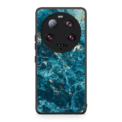 Θήκη Xiaomi 13 Ultra Marble Blue από τη Smartfits με σχέδιο στο πίσω μέρος και μαύρο περίβλημα | Xiaomi 13 Ultra Marble Blue Case with Colorful Back and Black Bezels