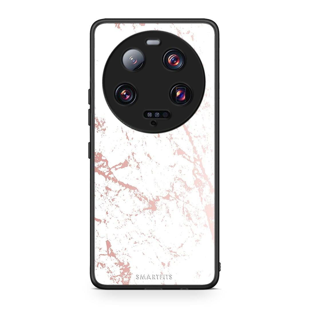 Θήκη Xiaomi 13 Ultra Marble Pink Splash από τη Smartfits με σχέδιο στο πίσω μέρος και μαύρο περίβλημα | Xiaomi 13 Ultra Marble Pink Splash Case with Colorful Back and Black Bezels