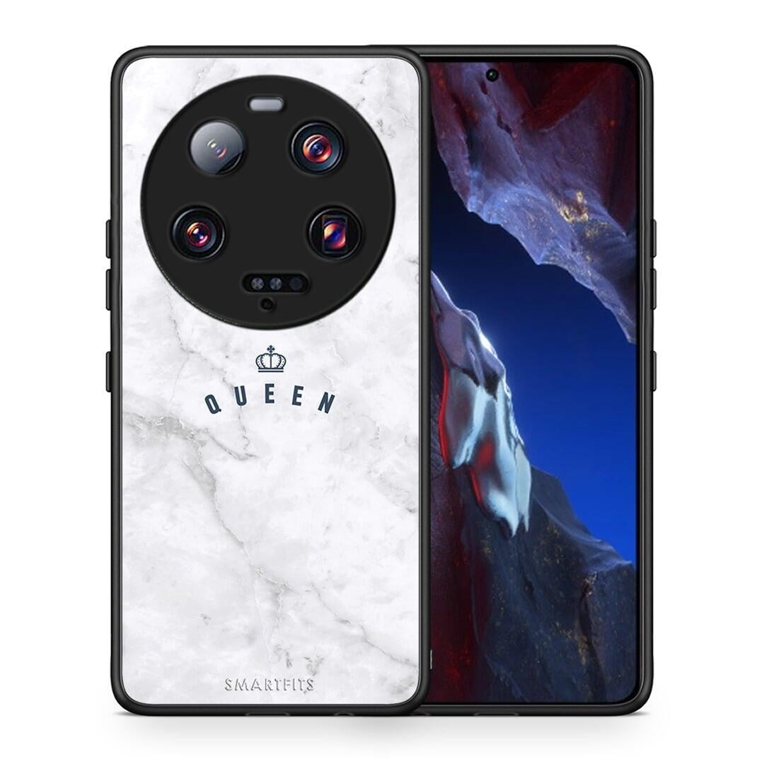 Θήκη Xiaomi 13 Ultra Marble Queen από τη Smartfits με σχέδιο στο πίσω μέρος και μαύρο περίβλημα | Xiaomi 13 Ultra Marble Queen Case with Colorful Back and Black Bezels