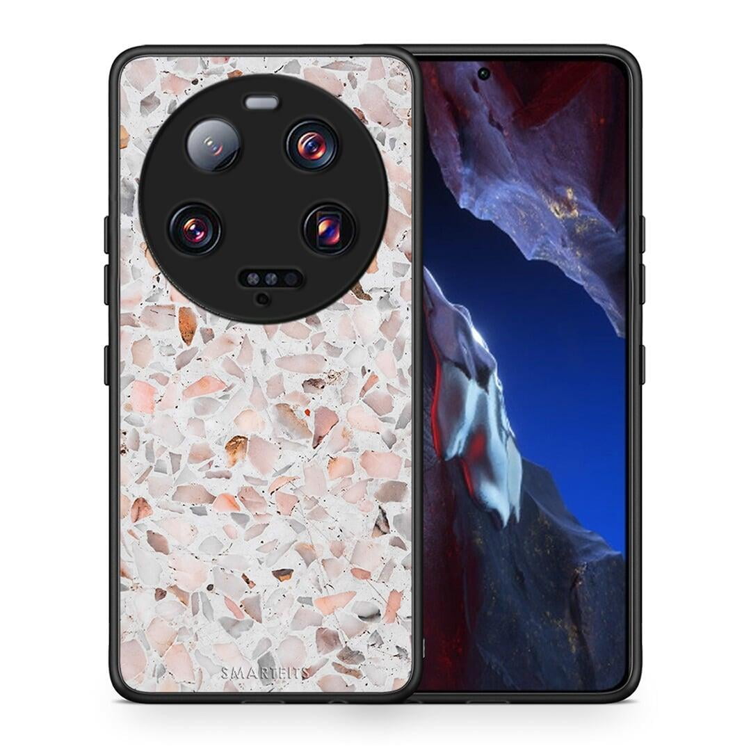 Θήκη Xiaomi 13 Ultra Marble Terrazzo από τη Smartfits με σχέδιο στο πίσω μέρος και μαύρο περίβλημα | Xiaomi 13 Ultra Marble Terrazzo Case with Colorful Back and Black Bezels