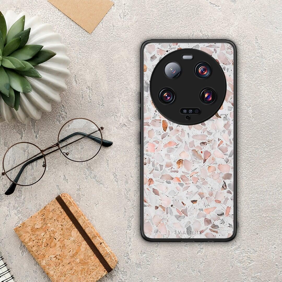 Θήκη Xiaomi 13 Ultra Marble Terrazzo από τη Smartfits με σχέδιο στο πίσω μέρος και μαύρο περίβλημα | Xiaomi 13 Ultra Marble Terrazzo Case with Colorful Back and Black Bezels