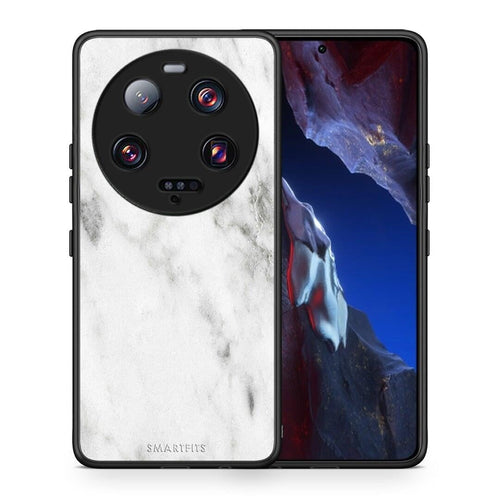 Θήκη Xiaomi 13 Ultra Marble White από τη Smartfits με σχέδιο στο πίσω μέρος και μαύρο περίβλημα | Xiaomi 13 Ultra Marble White Case with Colorful Back and Black Bezels