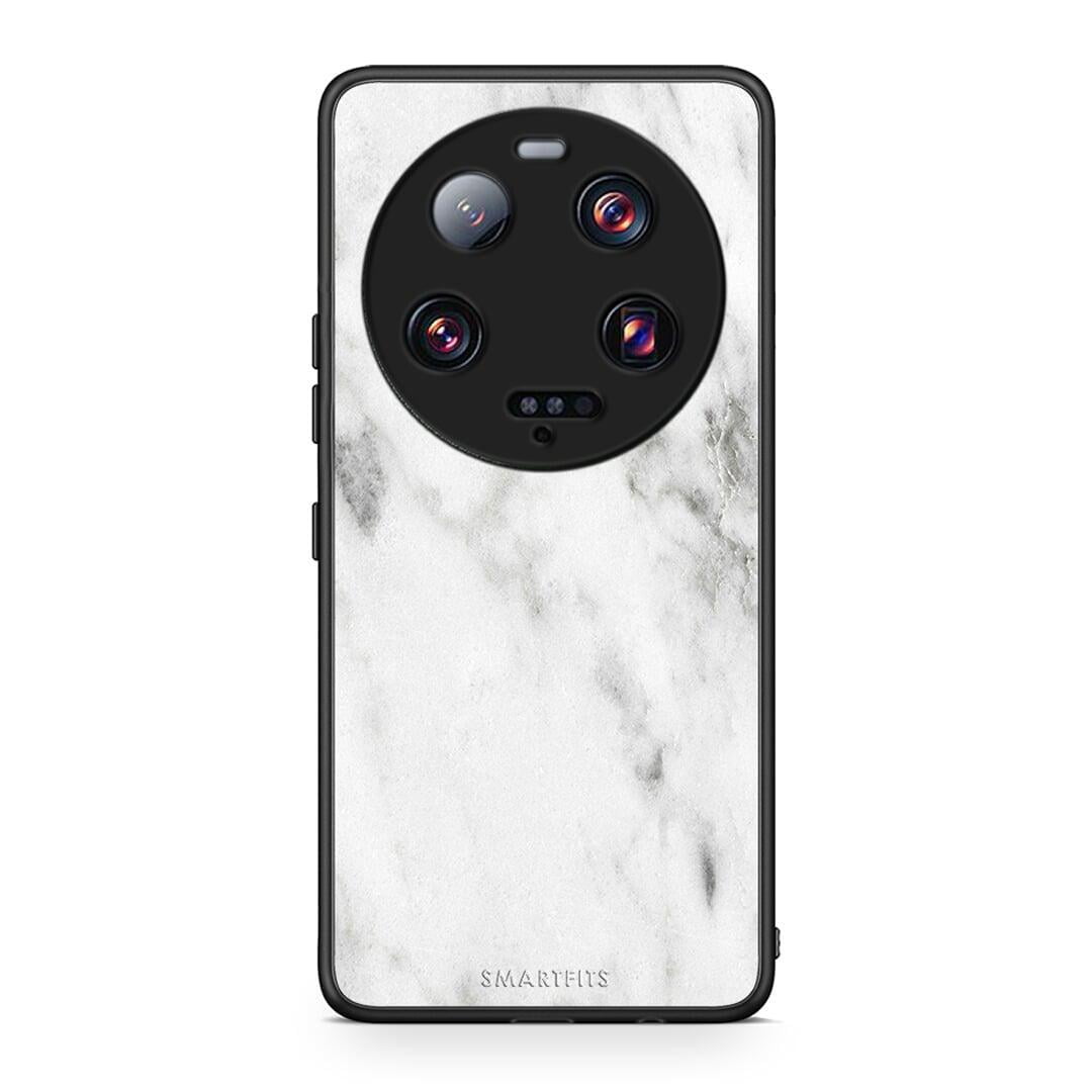 Θήκη Xiaomi 13 Ultra Marble White από τη Smartfits με σχέδιο στο πίσω μέρος και μαύρο περίβλημα | Xiaomi 13 Ultra Marble White Case with Colorful Back and Black Bezels