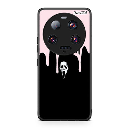 Θήκη Xiaomi 13 Ultra Melting Halloween Mask από τη Smartfits με σχέδιο στο πίσω μέρος και μαύρο περίβλημα | Xiaomi 13 Ultra Melting Halloween Mask Case with Colorful Back and Black Bezels