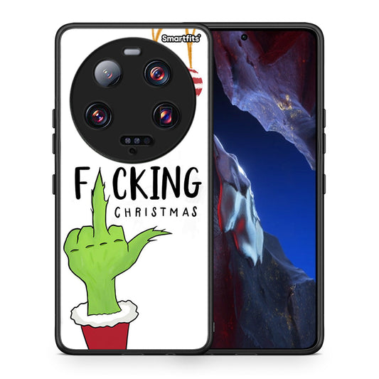 Θήκη Xiaomi 13 Ultra Merry F Xmas από τη Smartfits με σχέδιο στο πίσω μέρος και μαύρο περίβλημα | Xiaomi 13 Ultra Merry F Xmas Case with Colorful Back and Black Bezels