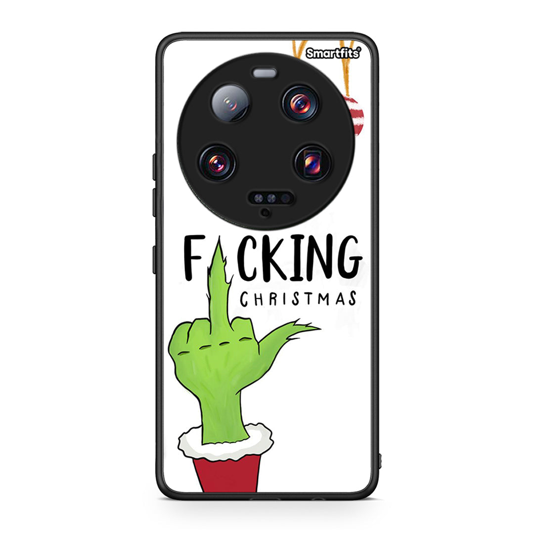 Θήκη Xiaomi 13 Ultra Merry F Xmas από τη Smartfits με σχέδιο στο πίσω μέρος και μαύρο περίβλημα | Xiaomi 13 Ultra Merry F Xmas Case with Colorful Back and Black Bezels