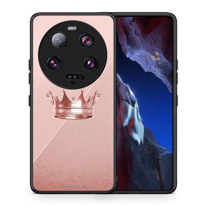 Θήκη Xiaomi 13 Ultra Minimal Crown από τη Smartfits με σχέδιο στο πίσω μέρος και μαύρο περίβλημα | Xiaomi 13 Ultra Minimal Crown Case with Colorful Back and Black Bezels