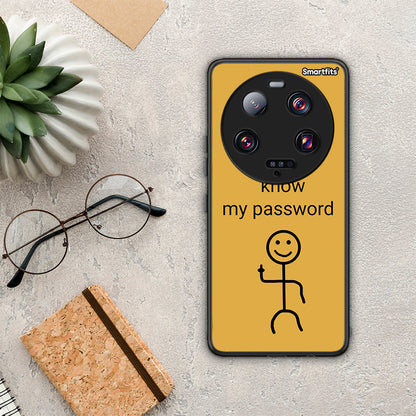 Θήκη Xiaomi 13 Ultra My Password από τη Smartfits με σχέδιο στο πίσω μέρος και μαύρο περίβλημα | Xiaomi 13 Ultra My Password Case with Colorful Back and Black Bezels