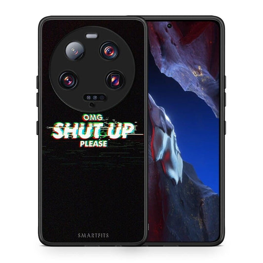 Θήκη Xiaomi 13 Ultra OMG ShutUp από τη Smartfits με σχέδιο στο πίσω μέρος και μαύρο περίβλημα | Xiaomi 13 Ultra OMG ShutUp Case with Colorful Back and Black Bezels