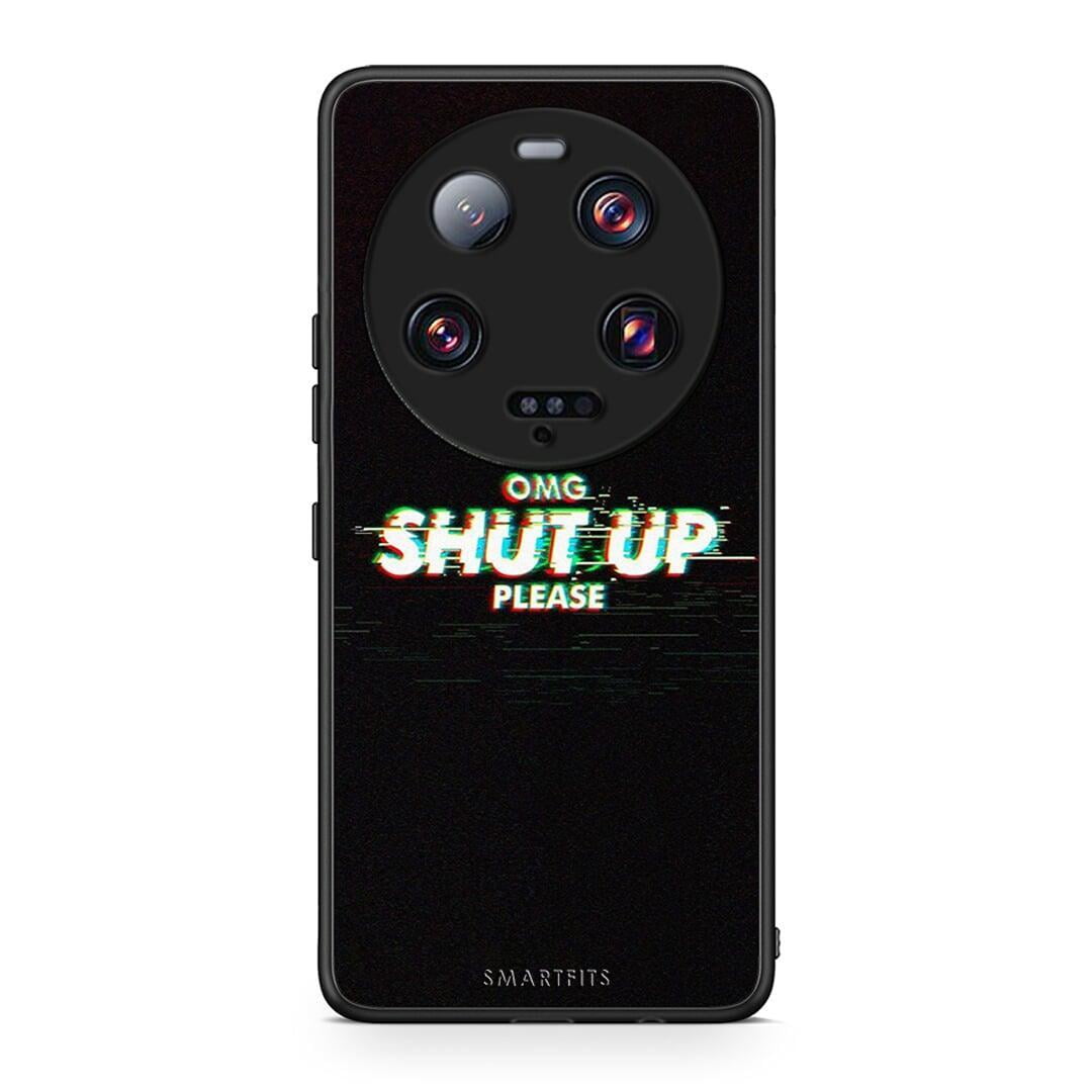 Θήκη Xiaomi 13 Ultra OMG ShutUp από τη Smartfits με σχέδιο στο πίσω μέρος και μαύρο περίβλημα | Xiaomi 13 Ultra OMG ShutUp Case with Colorful Back and Black Bezels