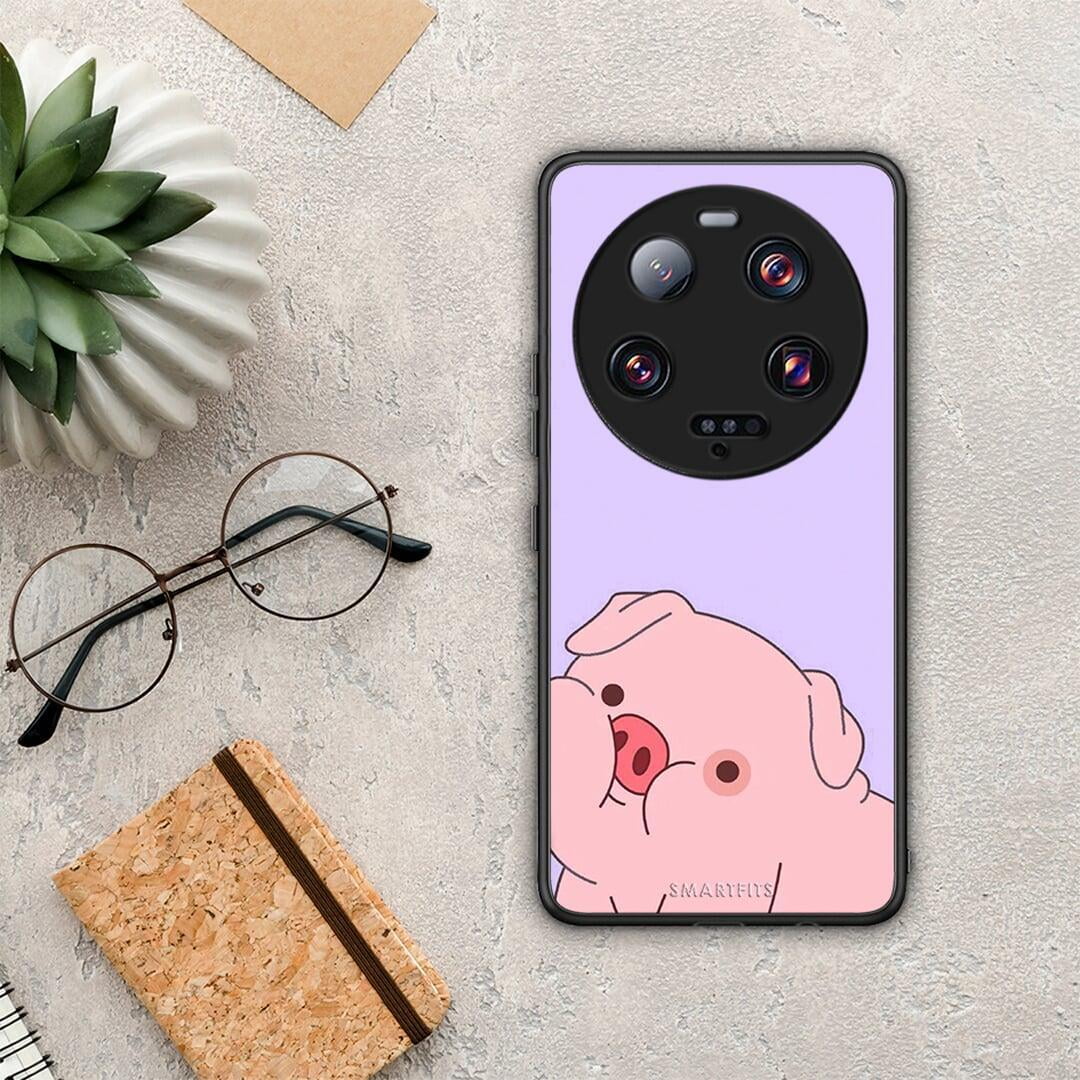 Θήκη Xiaomi 13 Ultra Pig Love 2 από τη Smartfits με σχέδιο στο πίσω μέρος και μαύρο περίβλημα | Xiaomi 13 Ultra Pig Love 2 Case with Colorful Back and Black Bezels