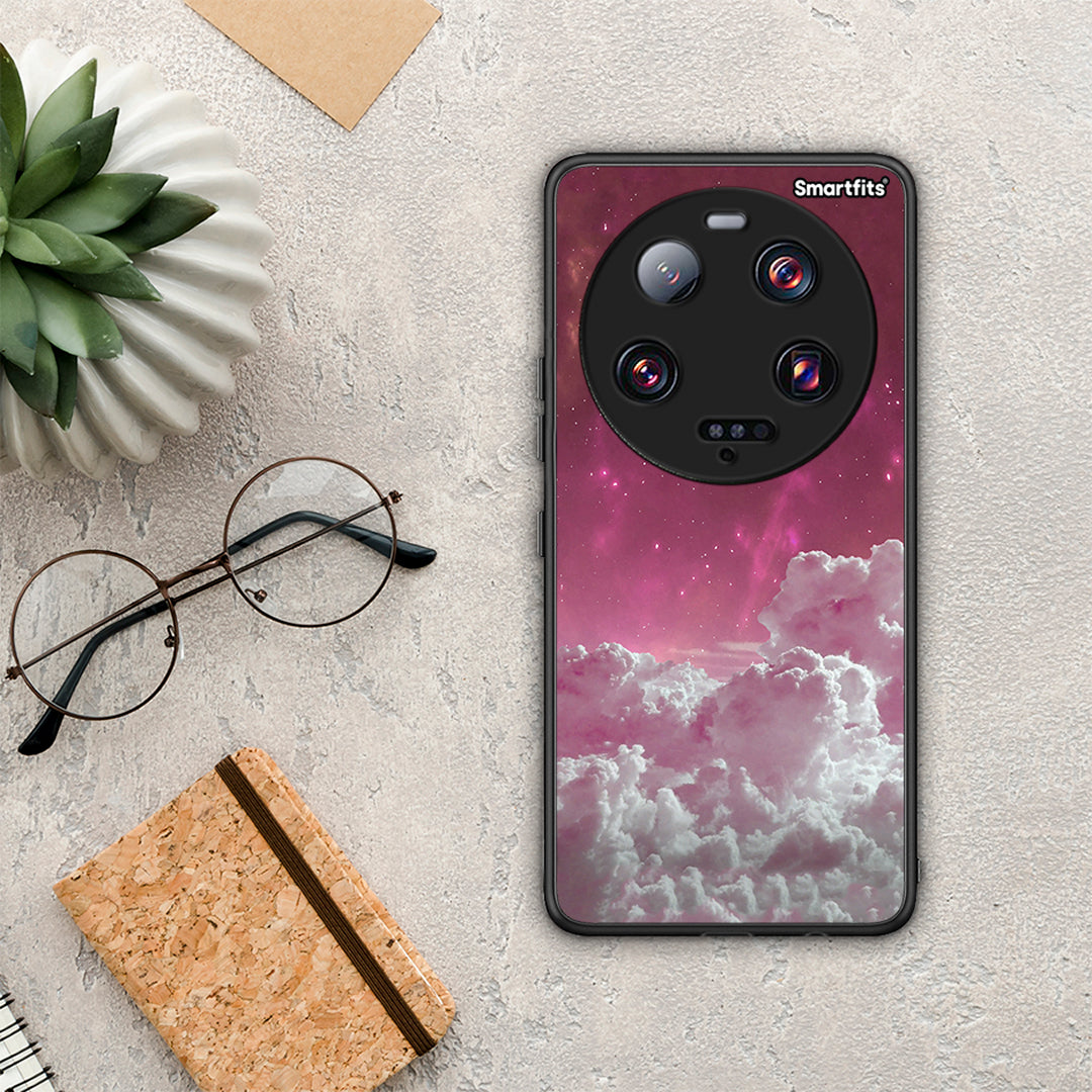 Θήκη Xiaomi 13 Ultra Pink Moon από τη Smartfits με σχέδιο στο πίσω μέρος και μαύρο περίβλημα | Xiaomi 13 Ultra Pink Moon Case with Colorful Back and Black Bezels