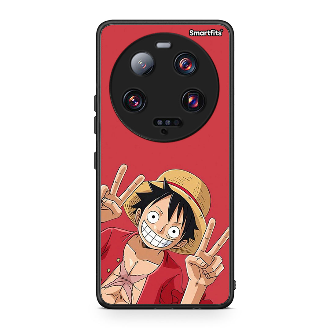 Θήκη Xiaomi 13 Ultra Pirate Luffy από τη Smartfits με σχέδιο στο πίσω μέρος και μαύρο περίβλημα | Xiaomi 13 Ultra Pirate Luffy Case with Colorful Back and Black Bezels