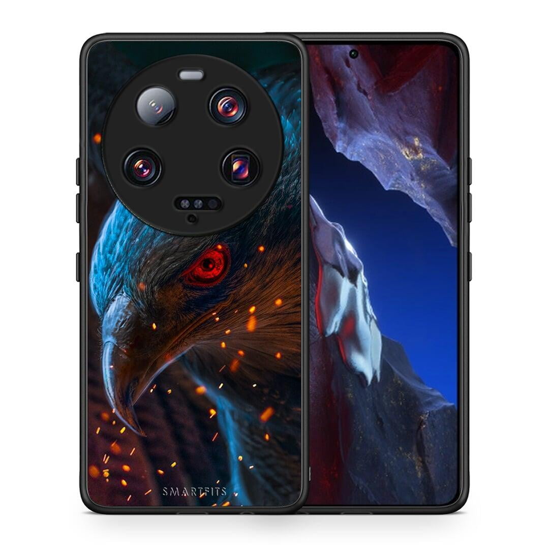 Θήκη Xiaomi 13 Ultra PopArt Eagle από τη Smartfits με σχέδιο στο πίσω μέρος και μαύρο περίβλημα | Xiaomi 13 Ultra PopArt Eagle Case with Colorful Back and Black Bezels