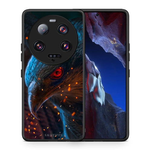 Θήκη Xiaomi 13 Ultra PopArt Eagle από τη Smartfits με σχέδιο στο πίσω μέρος και μαύρο περίβλημα | Xiaomi 13 Ultra PopArt Eagle Case with Colorful Back and Black Bezels