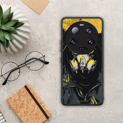Θήκη Xiaomi 13 Ultra PopArt Mask από τη Smartfits με σχέδιο στο πίσω μέρος και μαύρο περίβλημα | Xiaomi 13 Ultra PopArt Mask Case with Colorful Back and Black Bezels