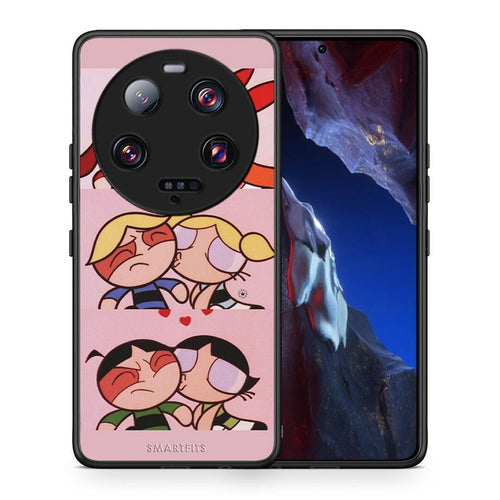 Θήκη Xiaomi 13 Ultra Puff Love από τη Smartfits με σχέδιο στο πίσω μέρος και μαύρο περίβλημα | Xiaomi 13 Ultra Puff Love Case with Colorful Back and Black Bezels