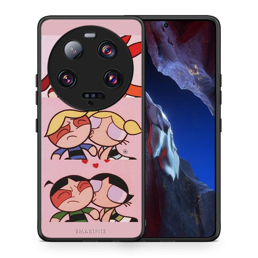 Θήκη Xiaomi 13 Ultra Puff Love από τη Smartfits με σχέδιο στο πίσω μέρος και μαύρο περίβλημα | Xiaomi 13 Ultra Puff Love Case with Colorful Back and Black Bezels