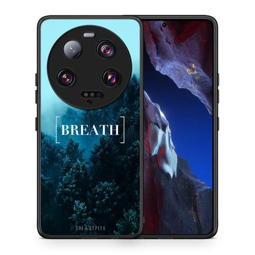 Θήκη Xiaomi 13 Ultra Quote Breath από τη Smartfits με σχέδιο στο πίσω μέρος και μαύρο περίβλημα | Xiaomi 13 Ultra Quote Breath Case with Colorful Back and Black Bezels