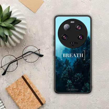Θήκη Xiaomi 13 Ultra Quote Breath από τη Smartfits με σχέδιο στο πίσω μέρος και μαύρο περίβλημα | Xiaomi 13 Ultra Quote Breath Case with Colorful Back and Black Bezels