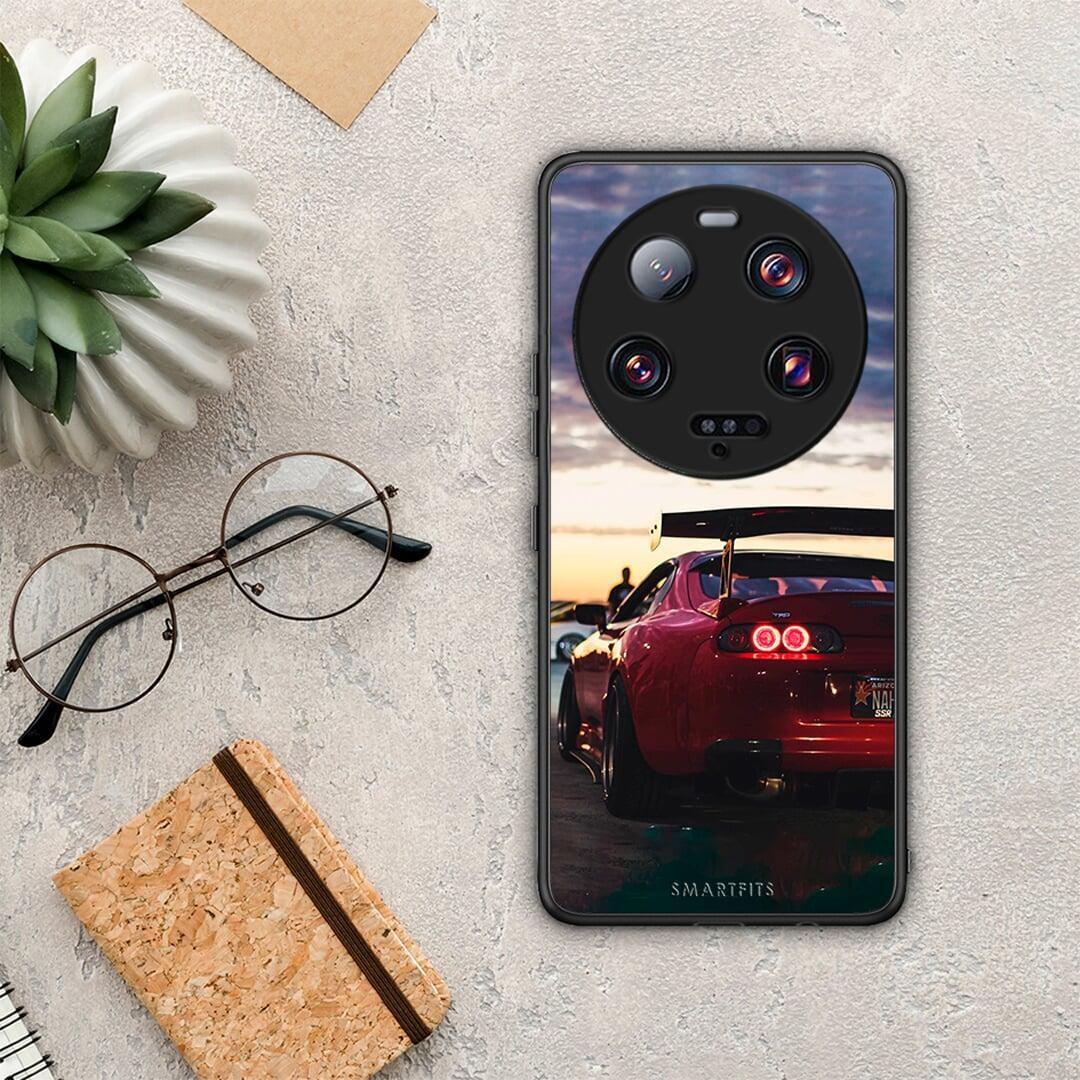 Θήκη Xiaomi 13 Ultra Racing Supra από τη Smartfits με σχέδιο στο πίσω μέρος και μαύρο περίβλημα | Xiaomi 13 Ultra Racing Supra Case with Colorful Back and Black Bezels