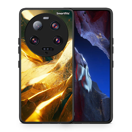 Θήκη Xiaomi 13 Ultra Real Gold από τη Smartfits με σχέδιο στο πίσω μέρος και μαύρο περίβλημα | Xiaomi 13 Ultra Real Gold Case with Colorful Back and Black Bezels