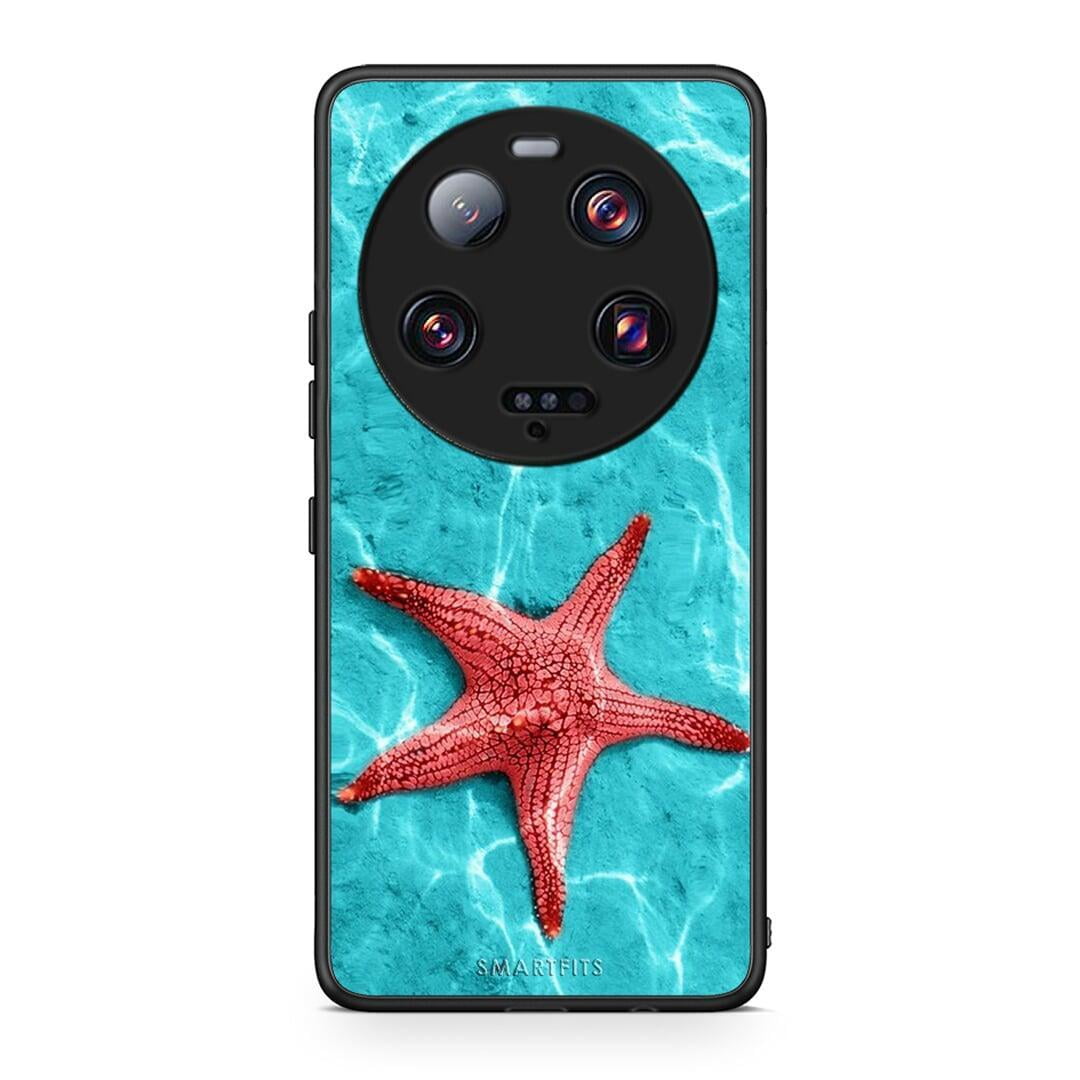 Θήκη Xiaomi 13 Ultra Red Starfish από τη Smartfits με σχέδιο στο πίσω μέρος και μαύρο περίβλημα | Xiaomi 13 Ultra Red Starfish Case with Colorful Back and Black Bezels