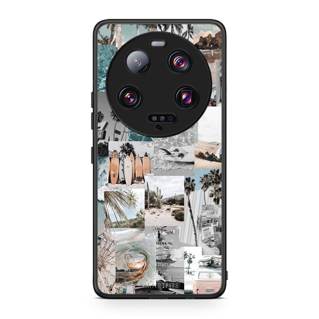 Θήκη Xiaomi 13 Ultra Retro Beach Life από τη Smartfits με σχέδιο στο πίσω μέρος και μαύρο περίβλημα | Xiaomi 13 Ultra Retro Beach Life Case with Colorful Back and Black Bezels