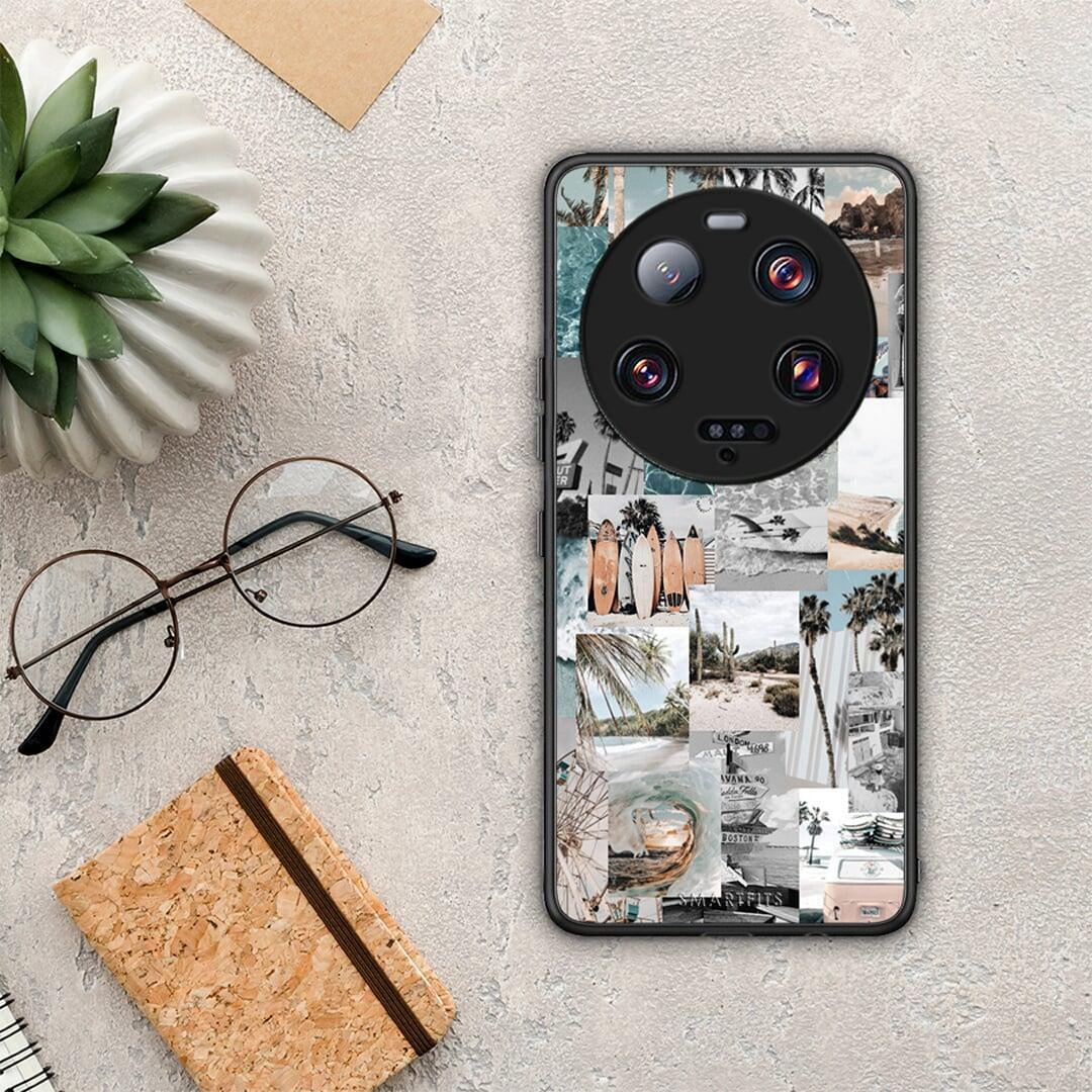 Θήκη Xiaomi 13 Ultra Retro Beach Life από τη Smartfits με σχέδιο στο πίσω μέρος και μαύρο περίβλημα | Xiaomi 13 Ultra Retro Beach Life Case with Colorful Back and Black Bezels